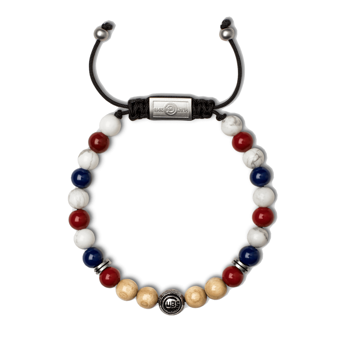 Chicago Cubs Round Macrame Bracelet 8mm