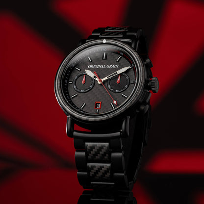 Carbon Fiber Black Chrono 44mm