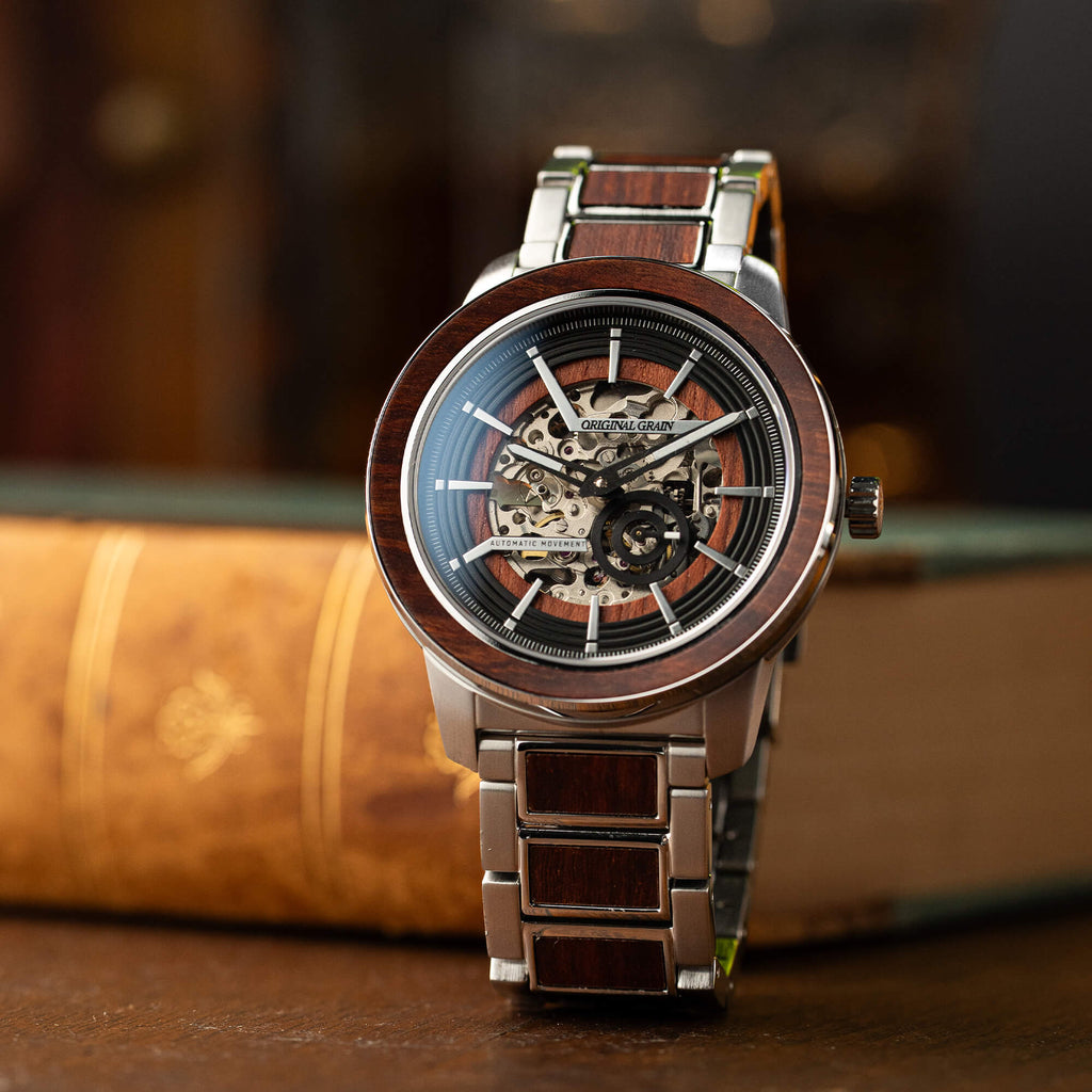 Rosewood Silver Barrel Automatic 46mm