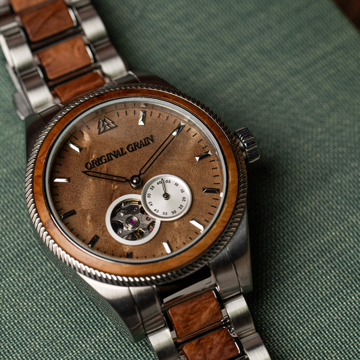 Burlwood Silver Vintage Automatic 40mm