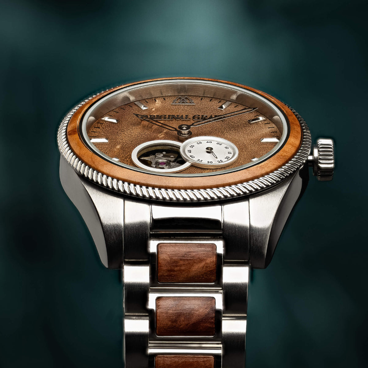 Burlwood Silver Vintage Automatic 40mm