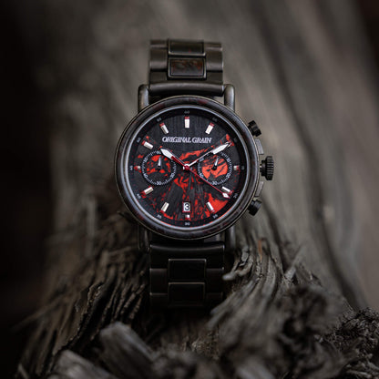 Forest Fire Red Chrono 44mm
