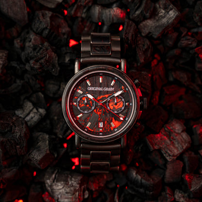 Forest Fire Red Chrono 44mm