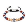 Chicago Cubs Round Macrame Bracelet 8mm