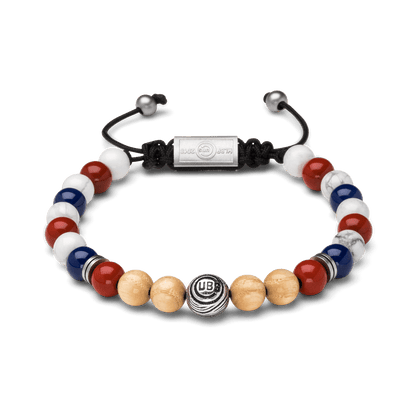 Chicago Cubs Round Macrame Bracelet 8mm