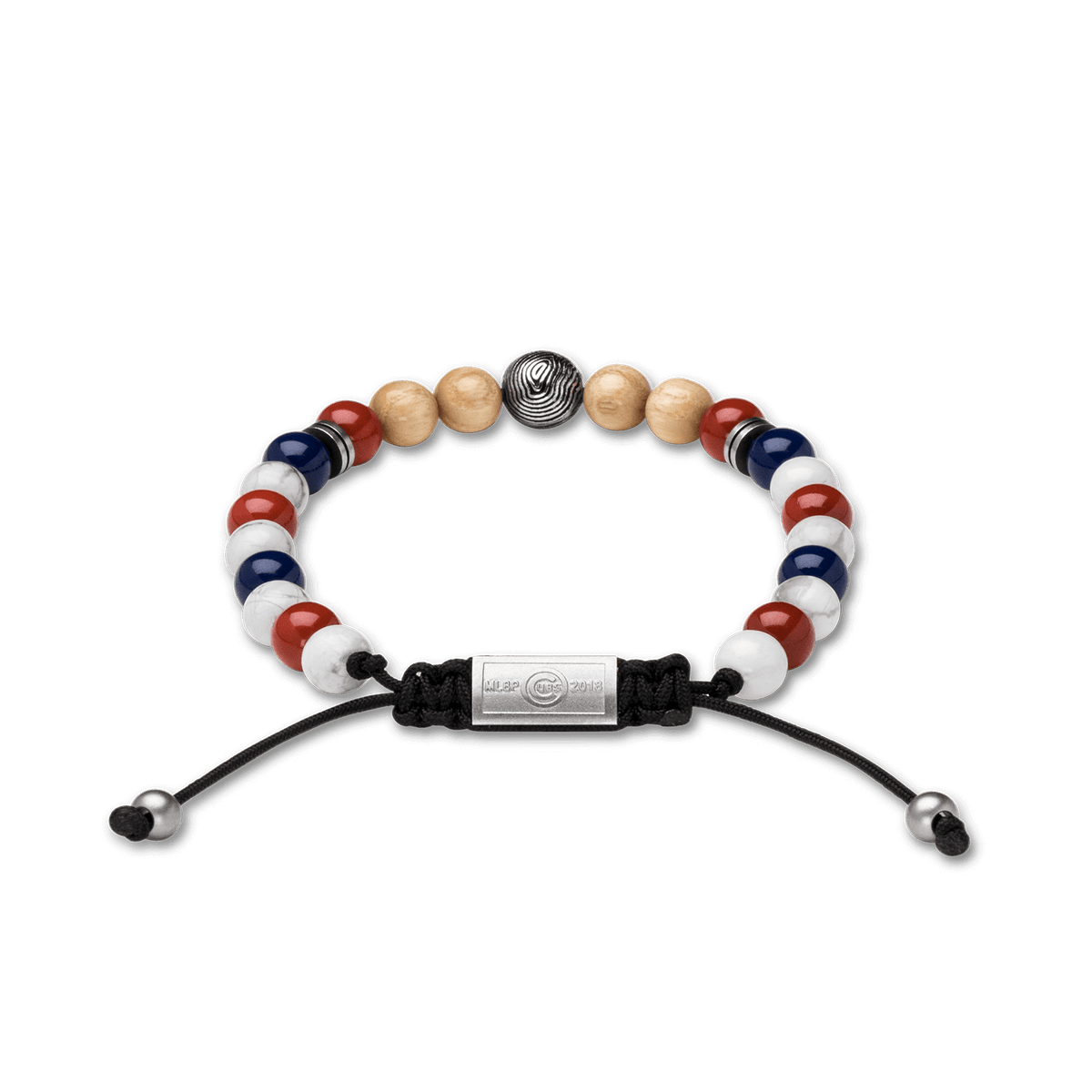 Chicago Cubs Round Macrame Bracelet 8mm