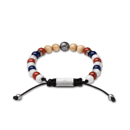 Chicago Cubs Round Macrame Bracelet 8mm