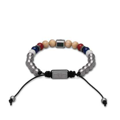Chicago Cubs Square Macrame Bracelet 8mm