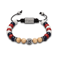 Boston Red Sox Round Macrame Bracelet 8mm