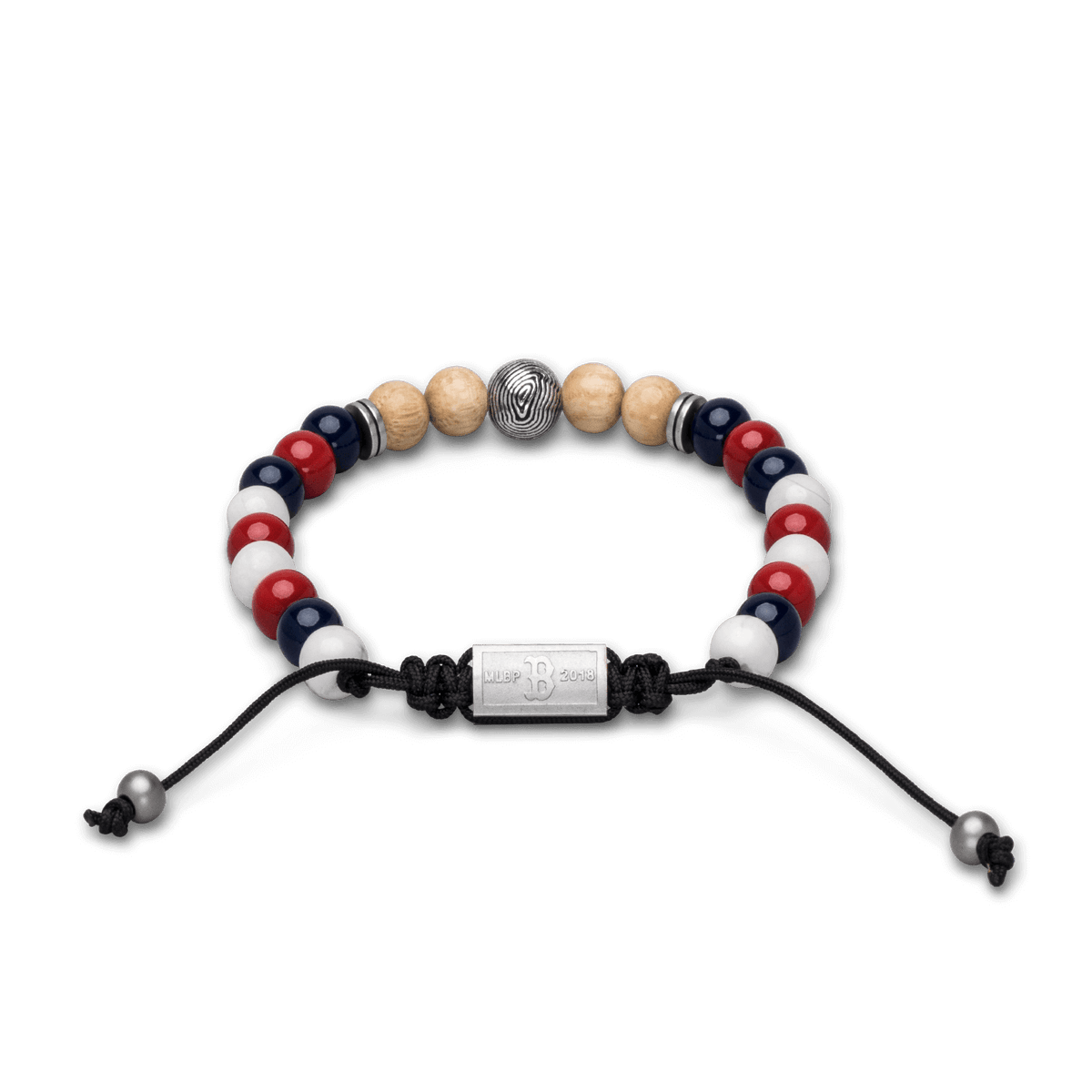 Boston Red Sox Round Macrame Bracelet 8mm