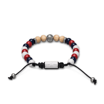 Boston Red Sox Round Macrame Bracelet 8mm