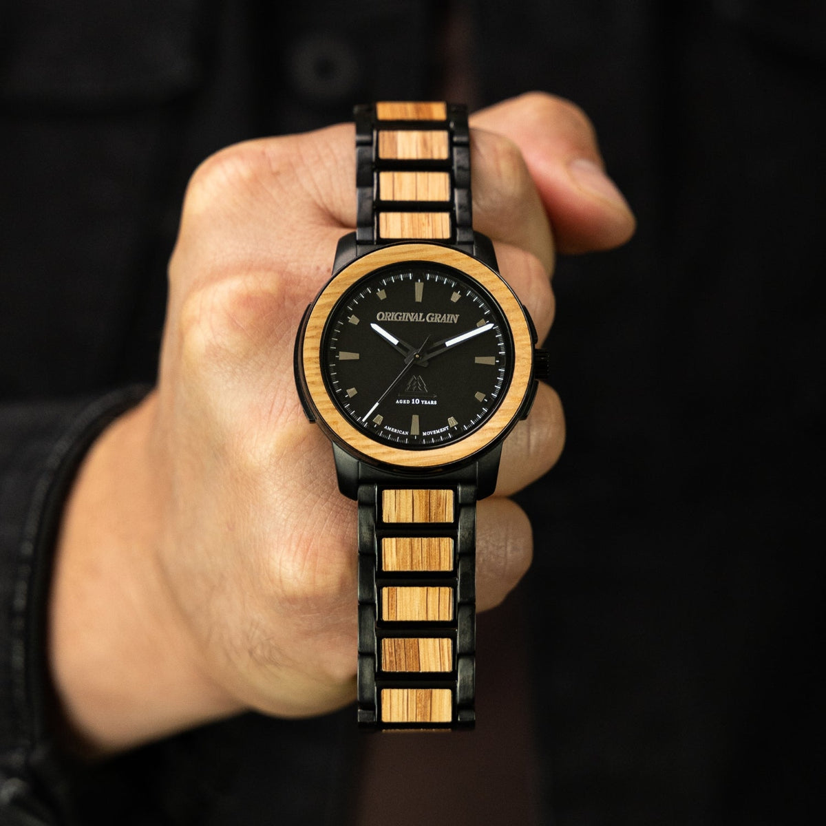 American Heritage Bourbon Barrels Black 42mm