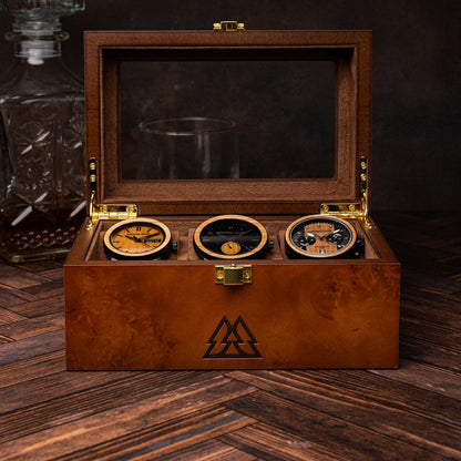 Burlwood 3 Watch Display