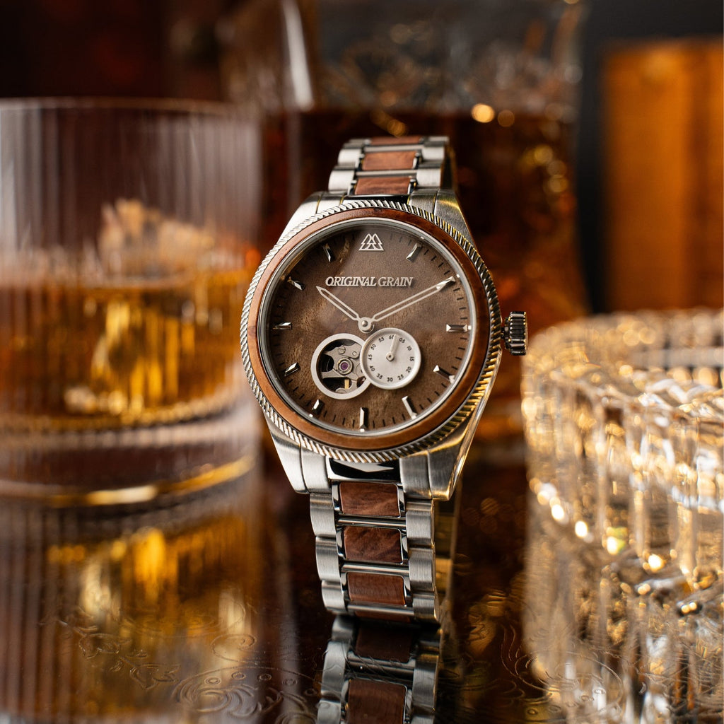 Burlwood Silver Vintage Automatic 40mm
