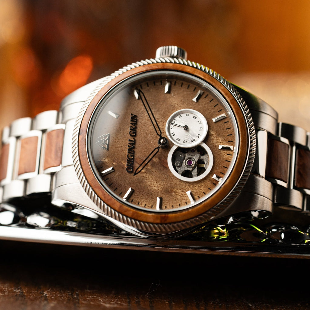 Burlwood Silver Vintage Automatic 40mm