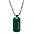 Jade Silver Dog Tag