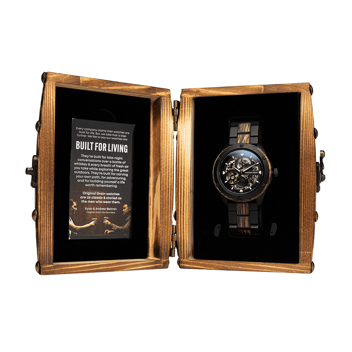 Charred Oak Watch Packaging