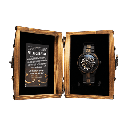 Charred Oak Watch Packaging