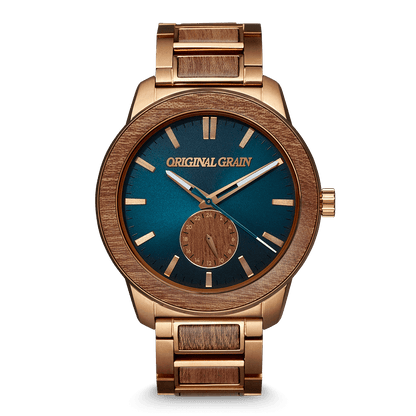 Sapele Teal Dial Bronze Barrel 46mm