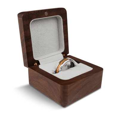 Brewmaster Silver Single Barrel Beveled Ring