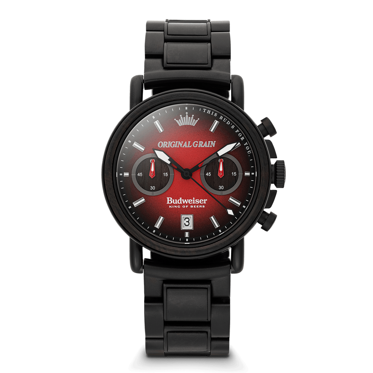 Budweiser King of Beers Black Chrono 42mm