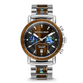 Limited Edition Cameroon Ebony Taylor Guitar Stainless Steel Chrono 44mm