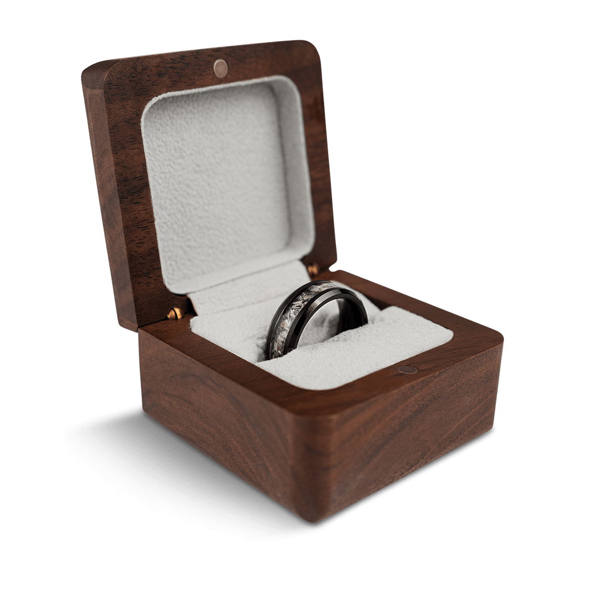 Deer Antler Single Barrel Ring
