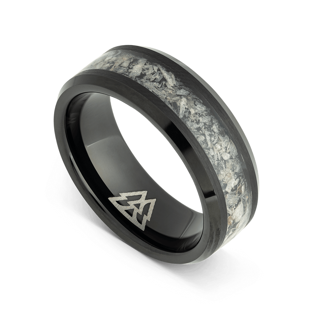 Deer Antler Single Barrel Ring
