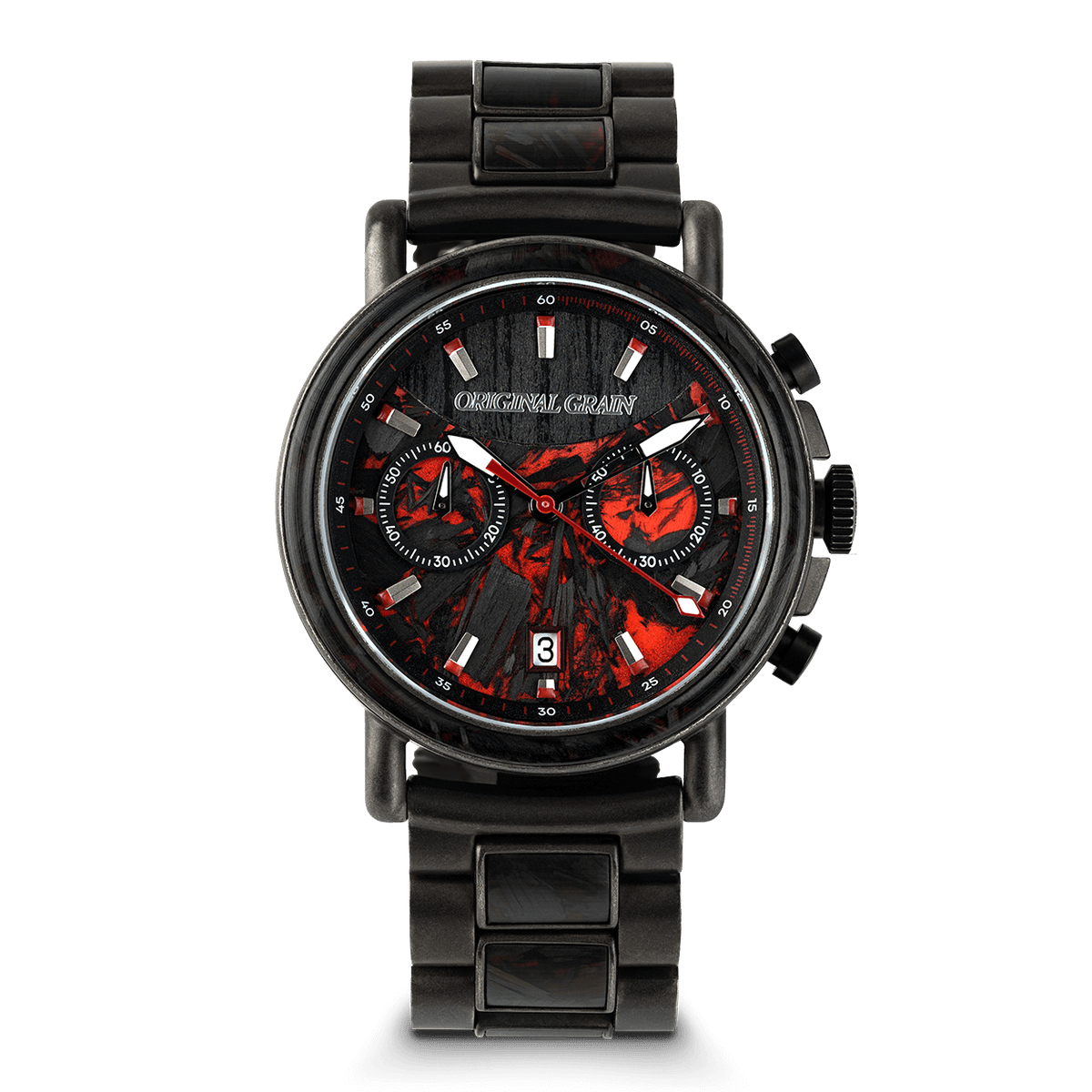 Forest Fire Red Chrono 44mm