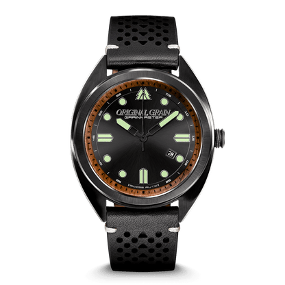 Burled Walnut Black Grainmaster Automatic 45mm