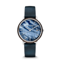 Ebony Stainless Steel Mother of Pearl Modern Minimal 36mm
