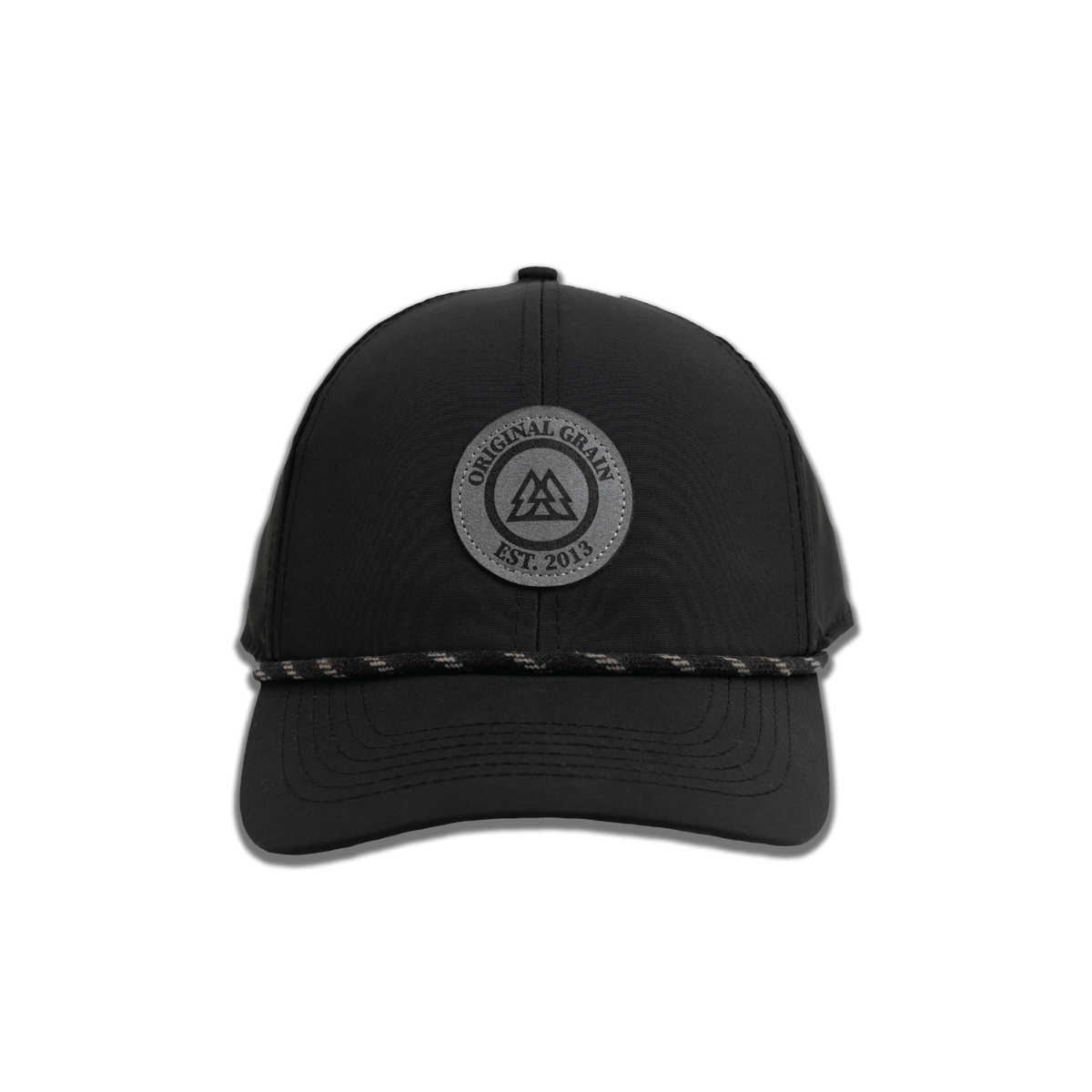 Black & Charcoal Suede Originalgrain Hat