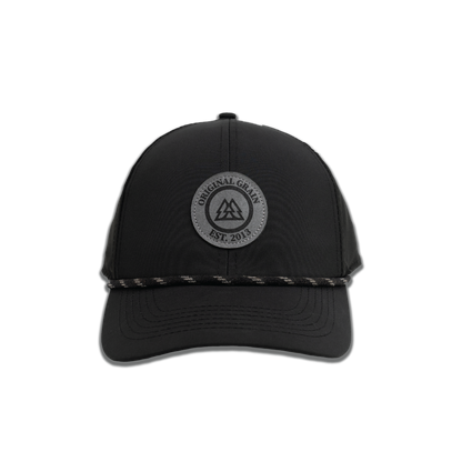 Black & Charcoal Suede Originalgrain Hat
