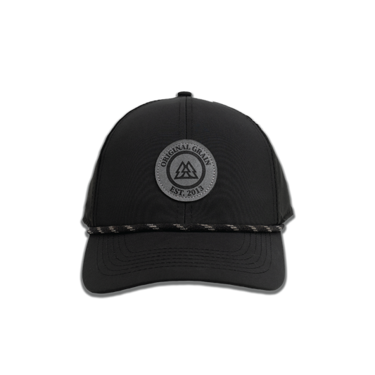 Black & Charcoal Suede Originalgrain Hat