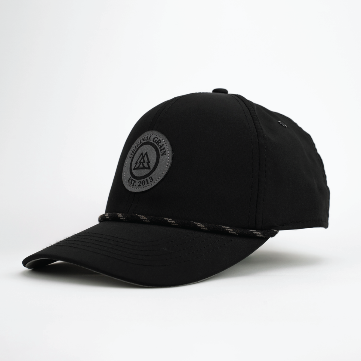 Black & Charcoal Suede Originalgrain Hat