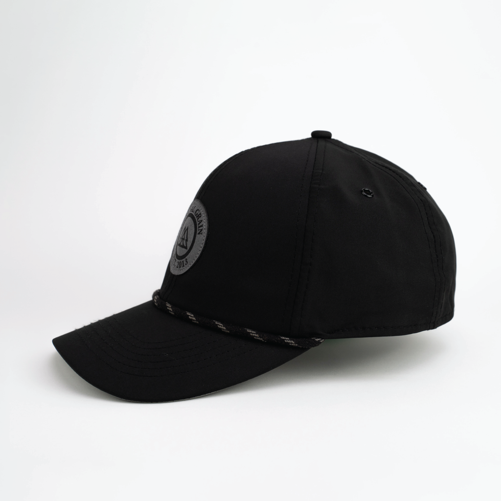 Black & Charcoal Suede Originalgrain Hat