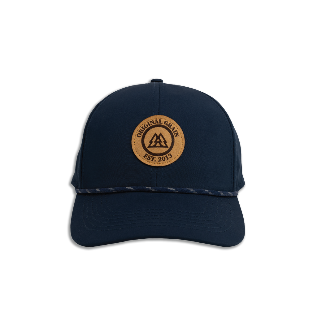 Navy & Tan Suede Originalgrain Hat