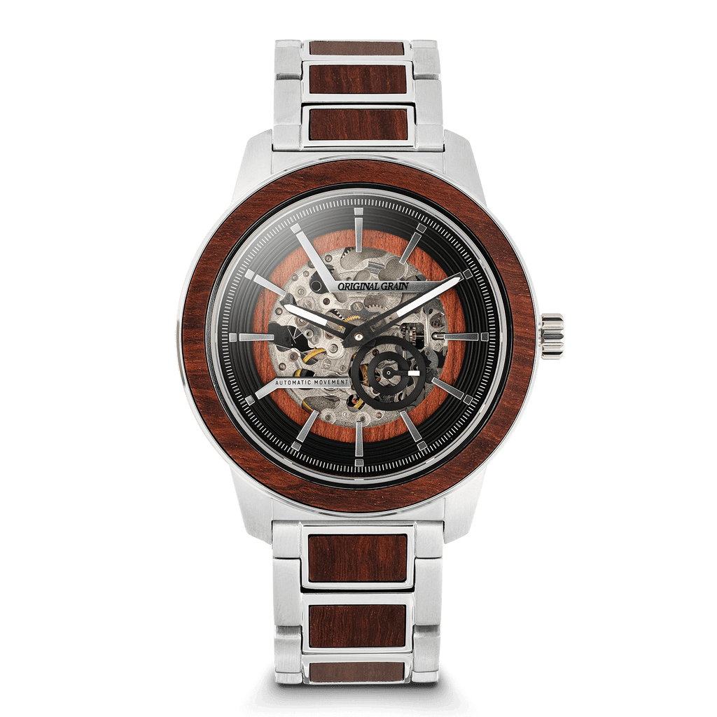Rosewood Silver Barrel Automatic 46mm