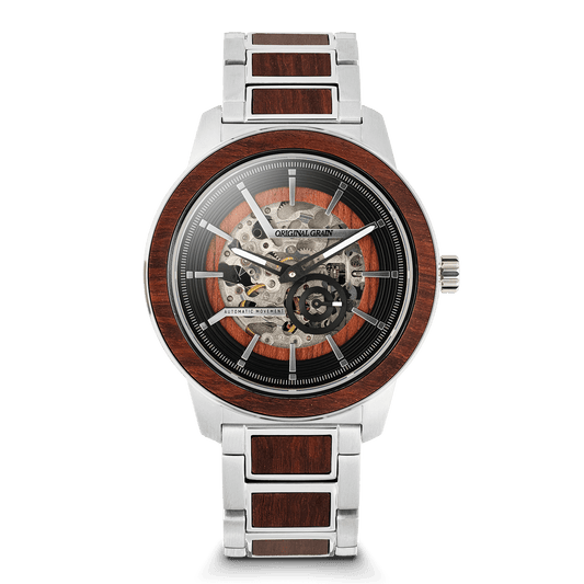 Rosewood Silver Barrel Automatic 46mm