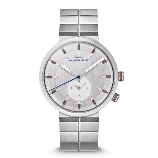 Walnut Silver Sport Minmal 43mm