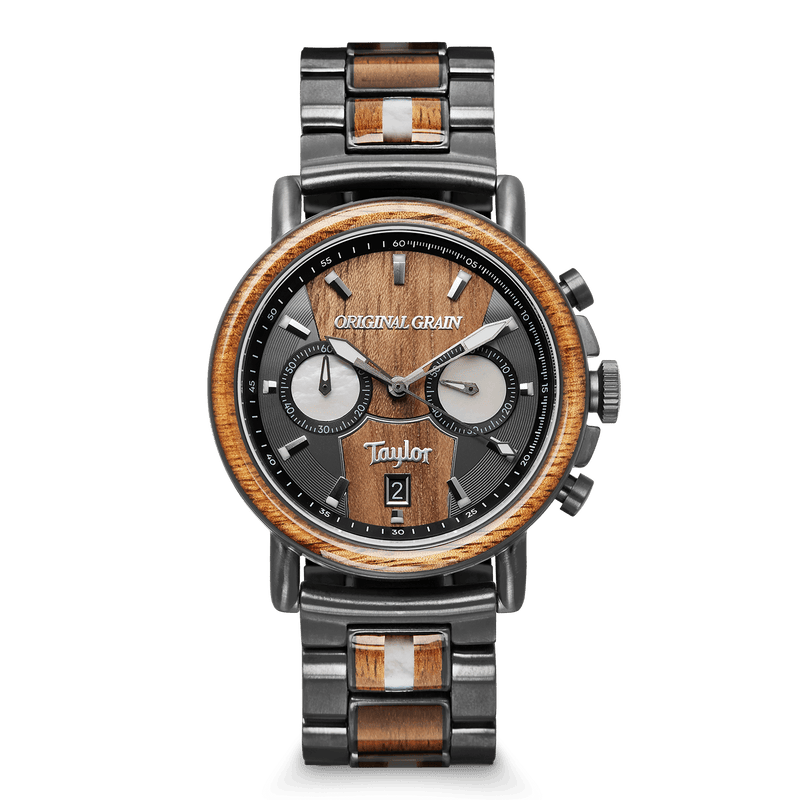 Taylor Guitars Koa Gunmetal Chrono 44mm