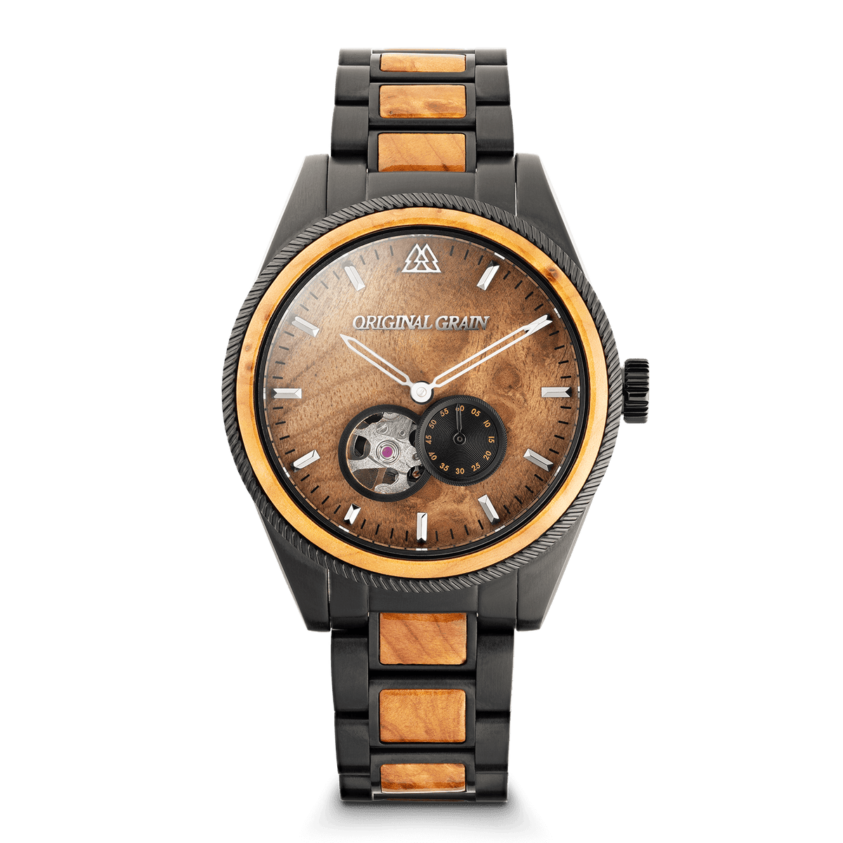 Burlwood Black Vintage Automatic 40mm