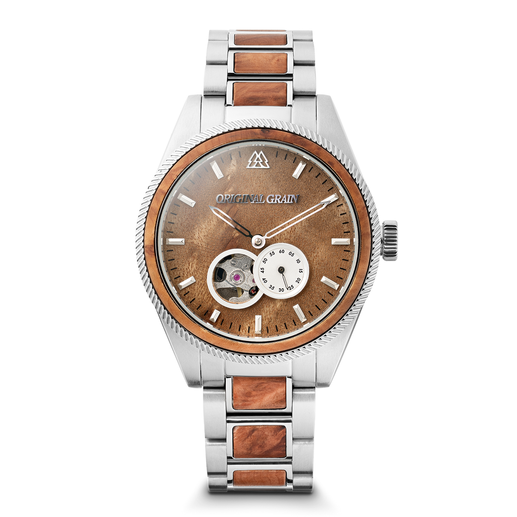 Burlwood Silver Vintage Automatic 40mm
