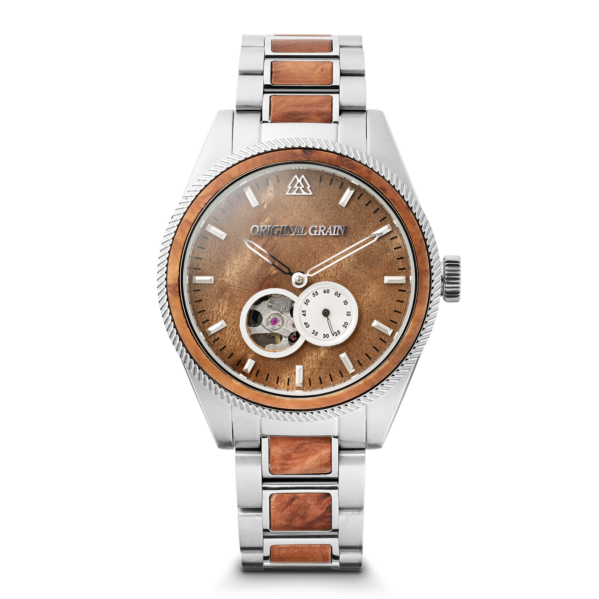 Burlwood Silver Vintage Automatic 40mm