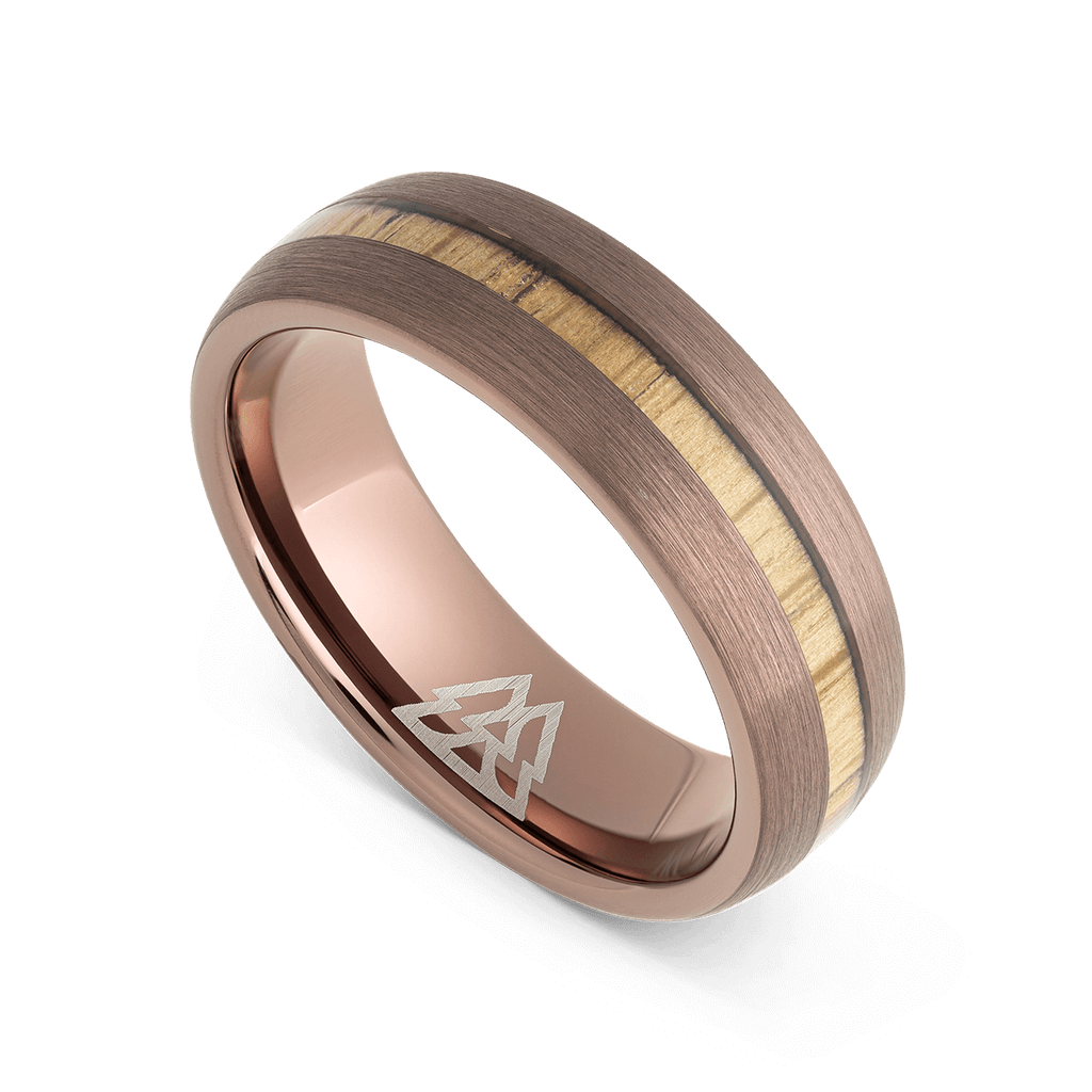 Whiskey Espresso Single Barrel Thin Ring