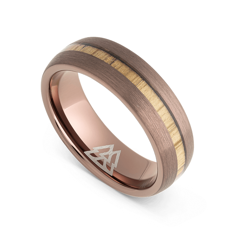 Whiskey Espresso Single Barrel Thin Ring
