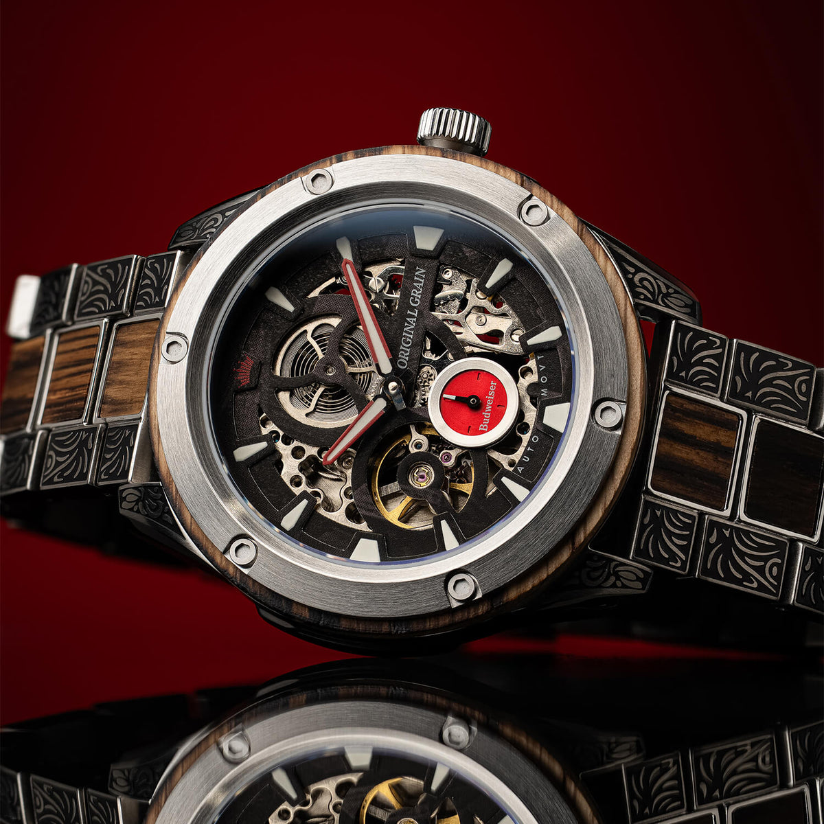 Budweiser King of Beers Rugged Auto 44mm