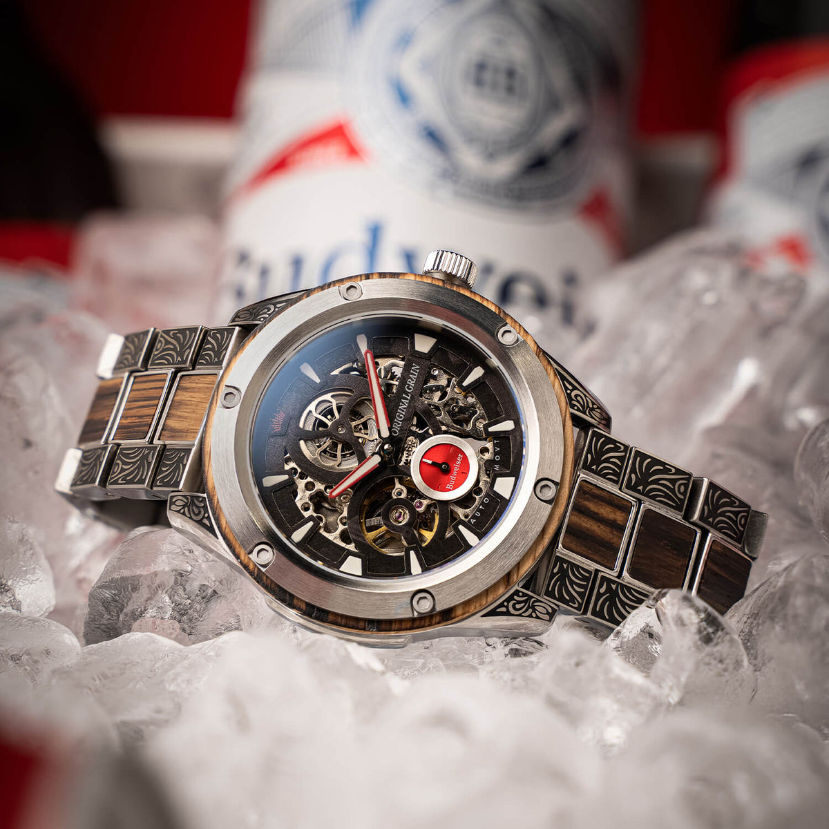 Budweiser King of Beers Rugged Auto 44mm