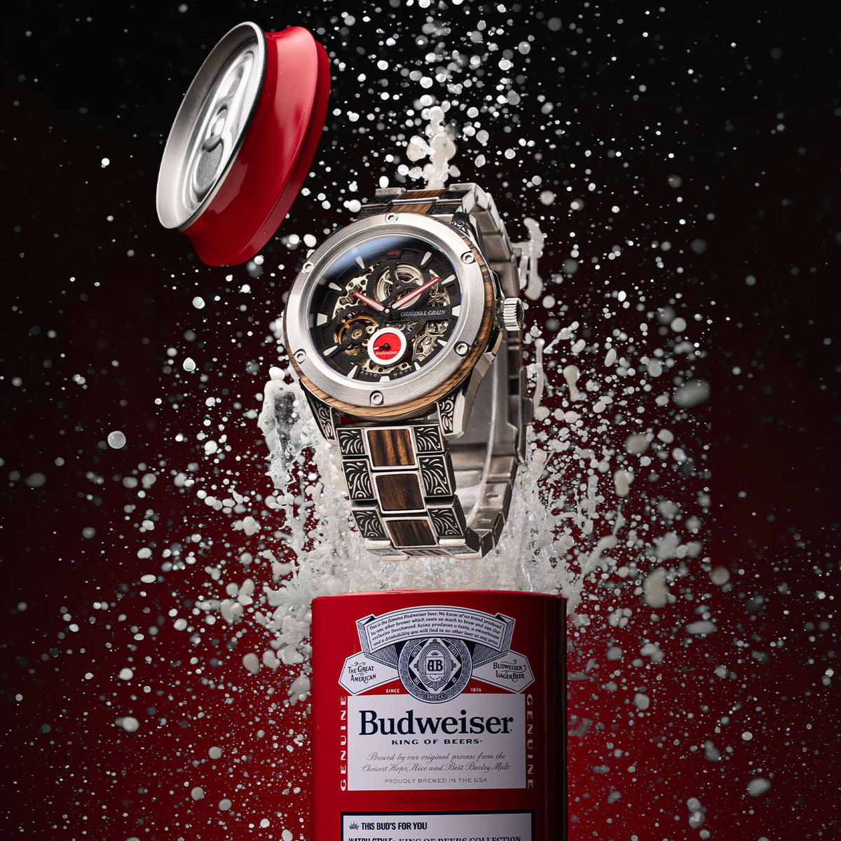Budweiser King of Beers Rugged Auto 44mm