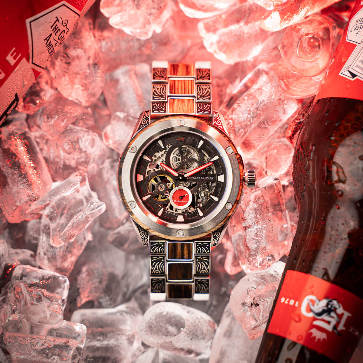 Budweiser King of Beers Rugged Auto 44mm